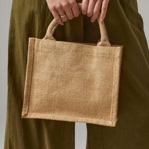 Shimmer Jute Mini Gift Bag