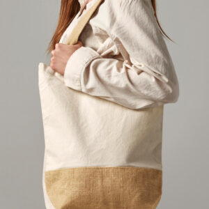 Jute Base Canvas Shopper
