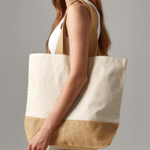 Jute Base Canvas Tote