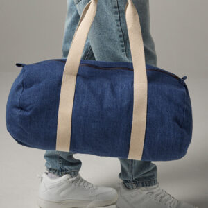 Denim Barrel Bag