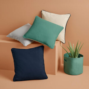 Fairtrade Cotton Piped Cushion Cover
