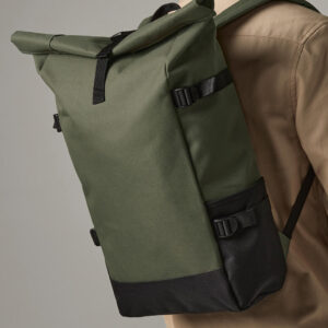 Block Roll-Top Backpack